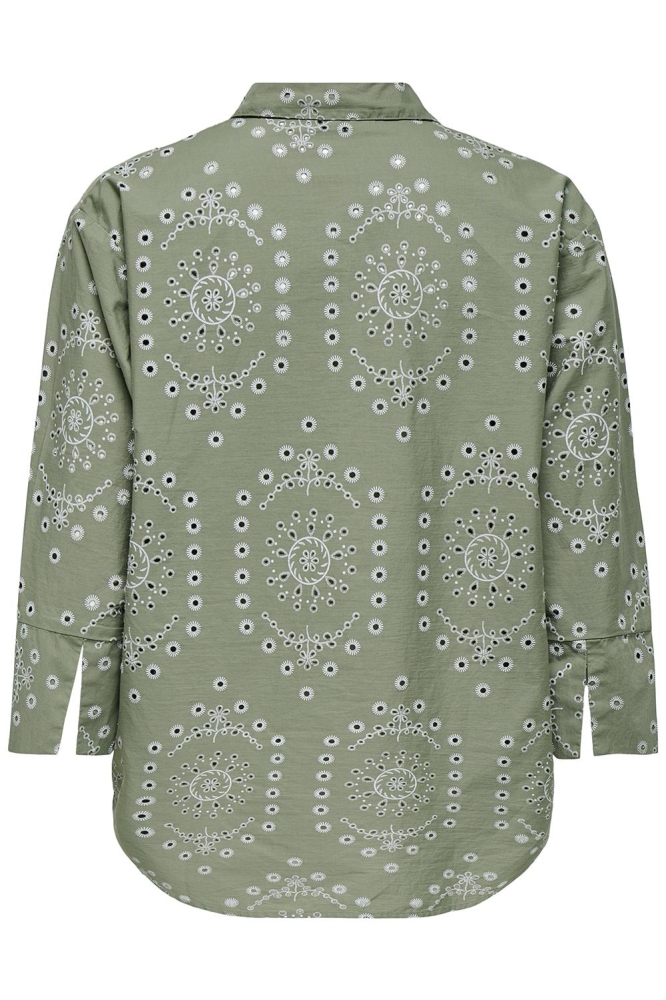 JDYEMMA 3/4 EMBROIDERY SHIRT WVN EX 15350806 SEA SPRAY