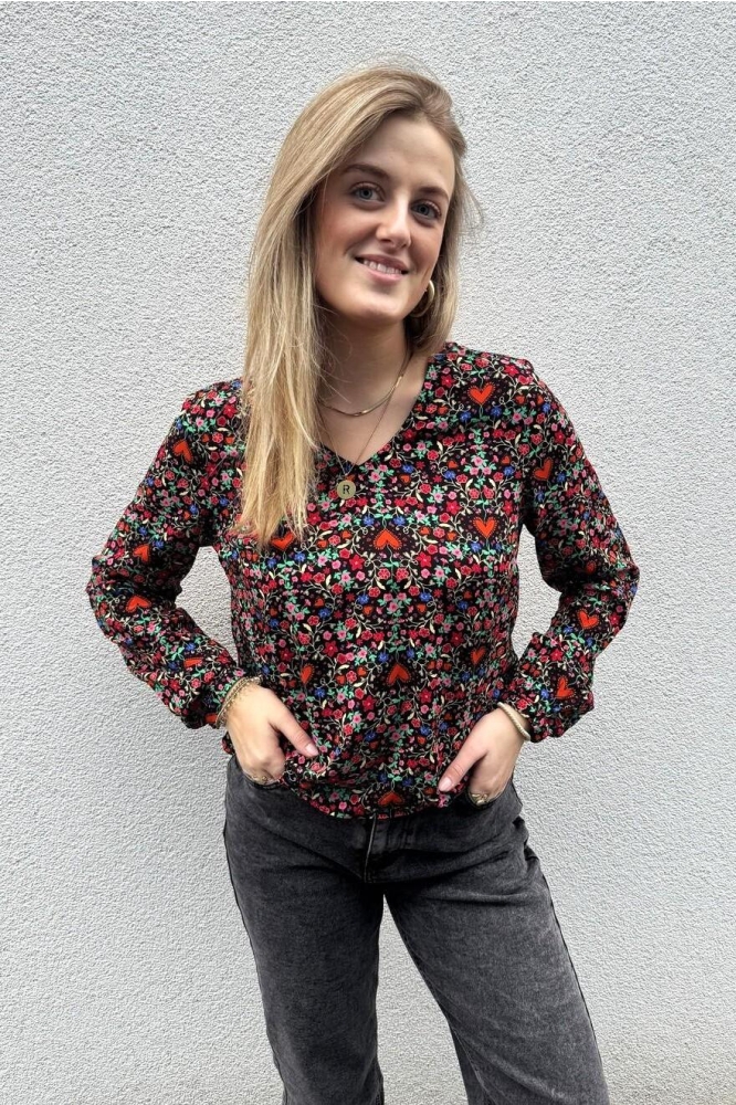 PCSOLARIS LS TOP WVN 17156339 Black/Heart dits