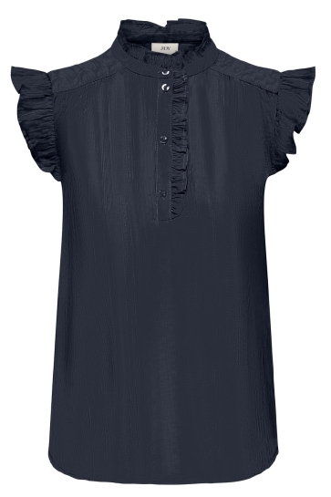 Jacqueline de Yong Top JDYBILLY S/L FRILL TOP WVN 15350717 NAVY BLAZER