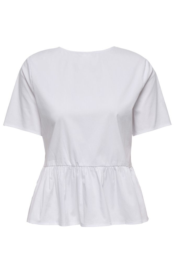 Jacqueline de Yong witte dames blouse | Achteraanzicht