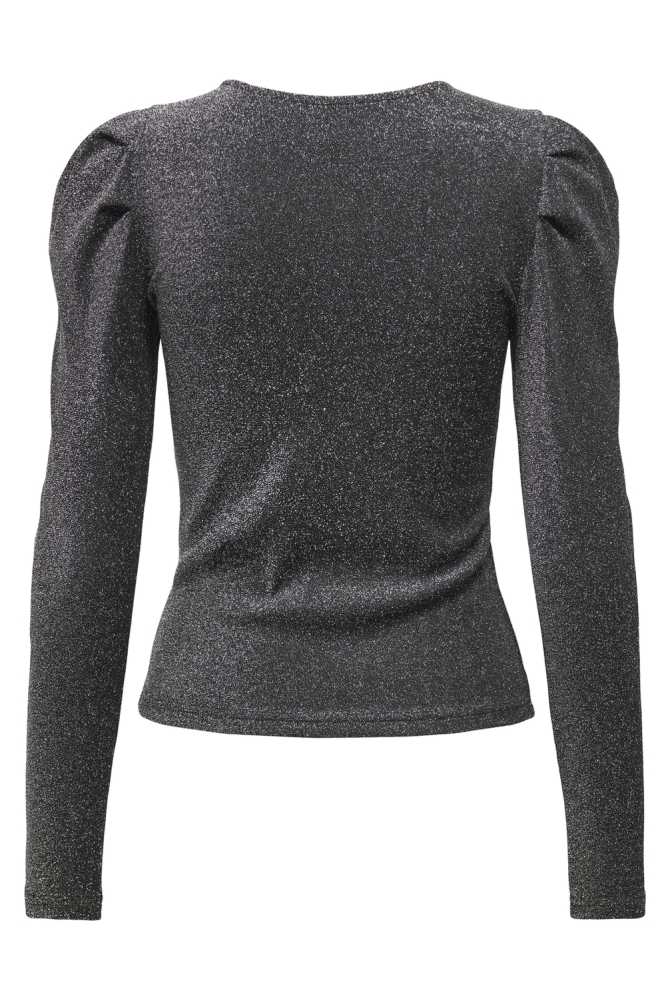 Only zwarte dames t-shirt | Achteraanzicht