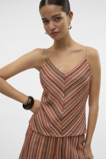 Vero Moda Top VMDEMI STRIPE SINGLET TOP JRS GA VO 10328133 DUBARRY/DEMI