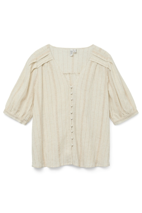 Vero Moda beige dames blouse | Vooraanzicht