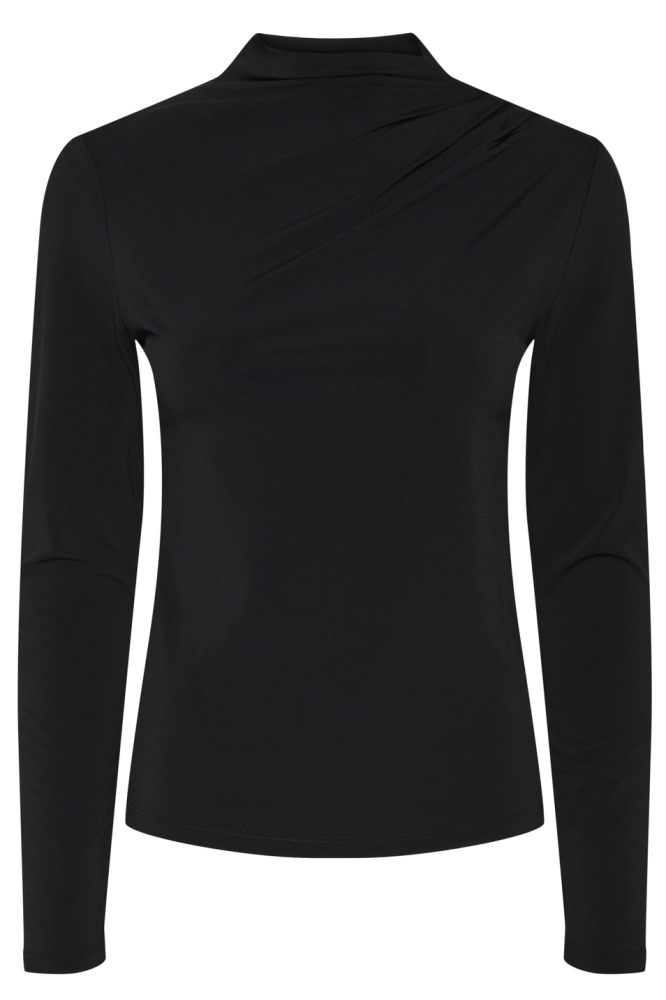 Pieces zwarte dames t-shirt | Achteraanzicht