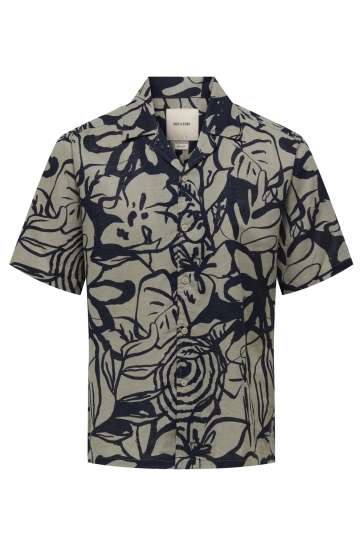 Only & Sons Overhemd ONSCAIDEN REG FIT AOP SHIRT 22032833 LAUREL OAK/DARK SAPPHIRE