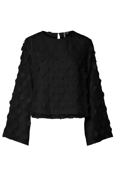 Pieces pcdivah ls o-neck top wvn d2d