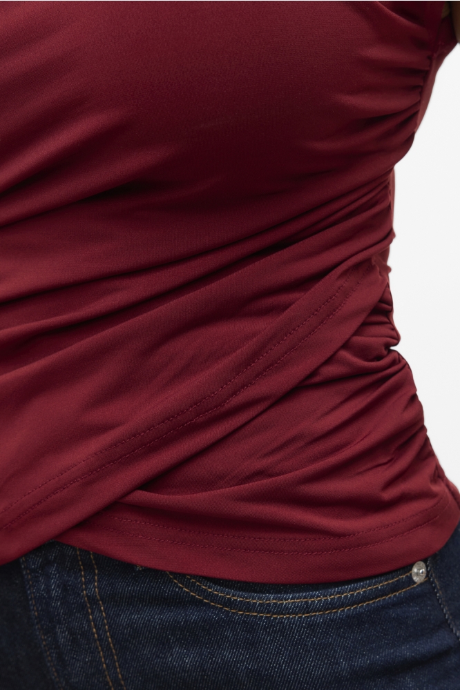 Vero Moda bordeaux dames top | Kleurstaal
