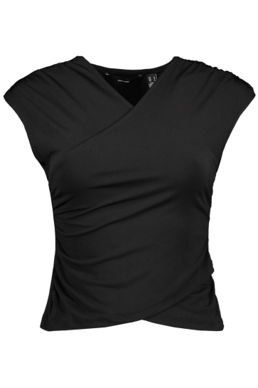 Vero Moda Top VMDAISY SL V-NECK TOP JRS 10329334 Black