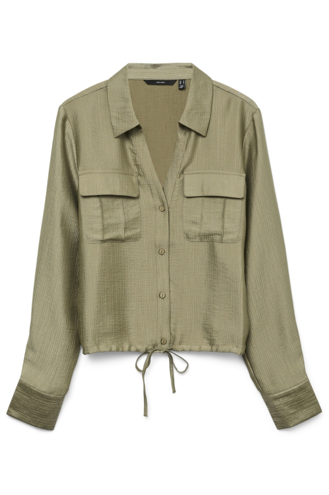 Vero Moda groene dames blouse | Vooraanzicht