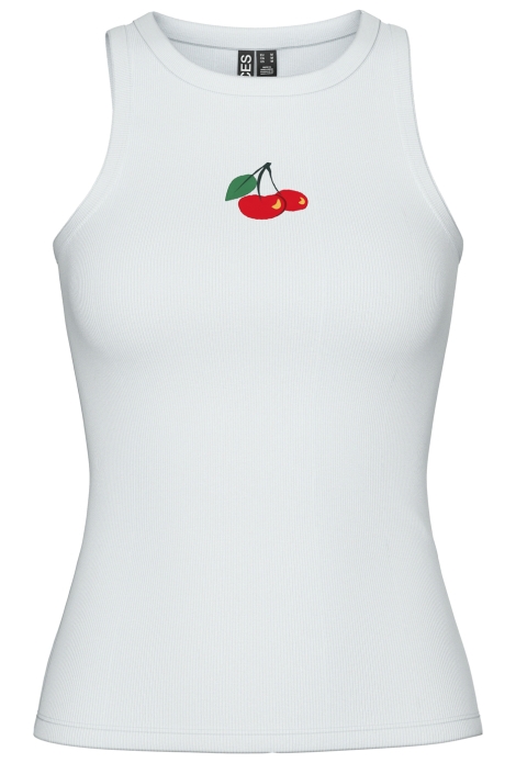 Pieces witte dames top | Vooraanzicht