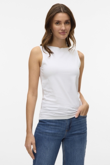 Vero Moda Top VMPANDA MODAL SL TOP JRS NOOS 10314416 BRIGHT WHITE