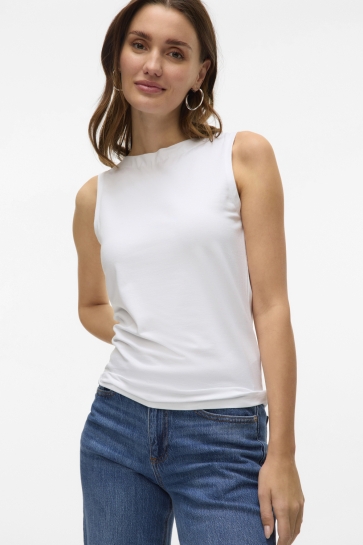 Vero Moda VMPANDA MODAL SL TOP JRS NOOS 10314416 BRIGHT WHITE