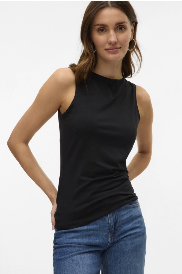 Vero Moda Top VMPANDA MODAL SL TOP JRS NOOS 10314416 BLACK