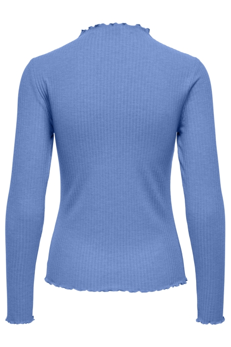 Only blauwe dames t-shirt | Achteraanzicht