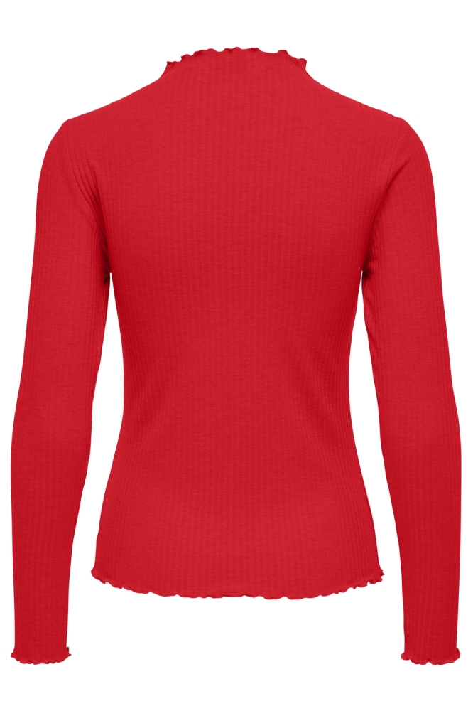 Only rode dames t-shirt | Achteraanzicht