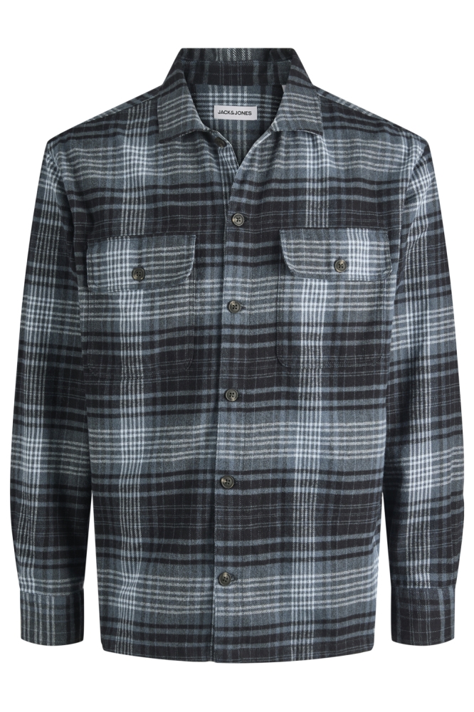 Jack & Jones blauwe heren overhemd | Vooraanzicht