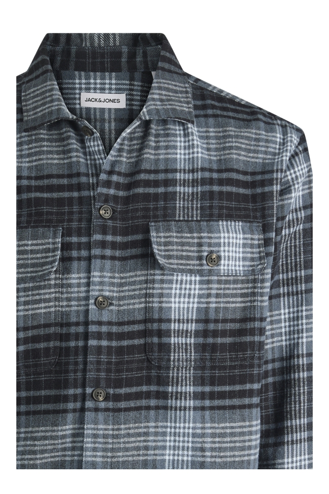 Jack & Jones blauwe heren overhemd | Close up