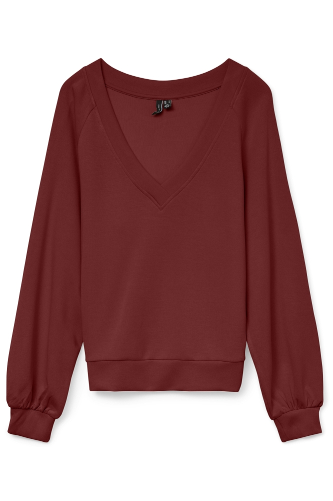 Vero Moda bordeaux dames sweater | Vooraanzicht