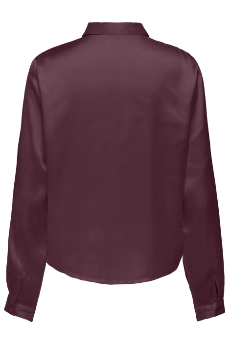 Jacqueline de Yong bordeaux dames blouse | Achteraanzicht