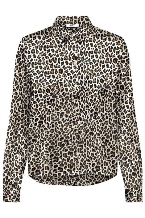 Jacqueline de Yong beige dames blouse | Vooraanzicht