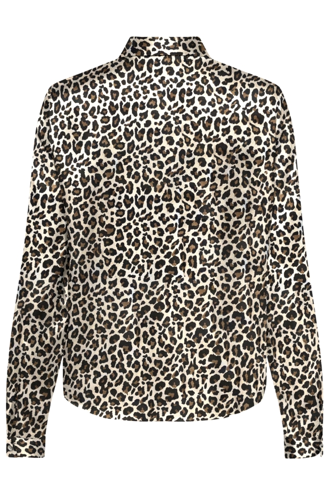 Jacqueline de Yong beige dames blouse | Achteraanzicht