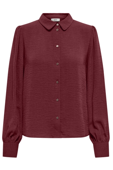 Jacqueline de Yong Blouse JDYDIVYA LIFE L/S SHIRT WVN DIA 15283183 Cabernet