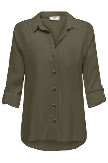 Jacqueline de Yong Blouse JDYLAUREL LIFE L/S SHIRT WVN DIA 15329311 IVY GREEN