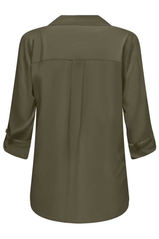 Jacqueline de Yong groene dames blouse | Achteraanzicht