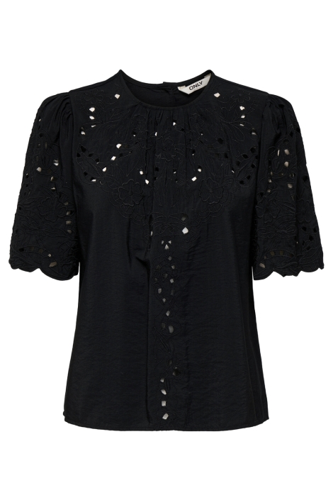 Only zwarte dames blouse | Vooraanzicht