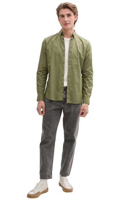 Tom Tailor groene heren overhemd | Model