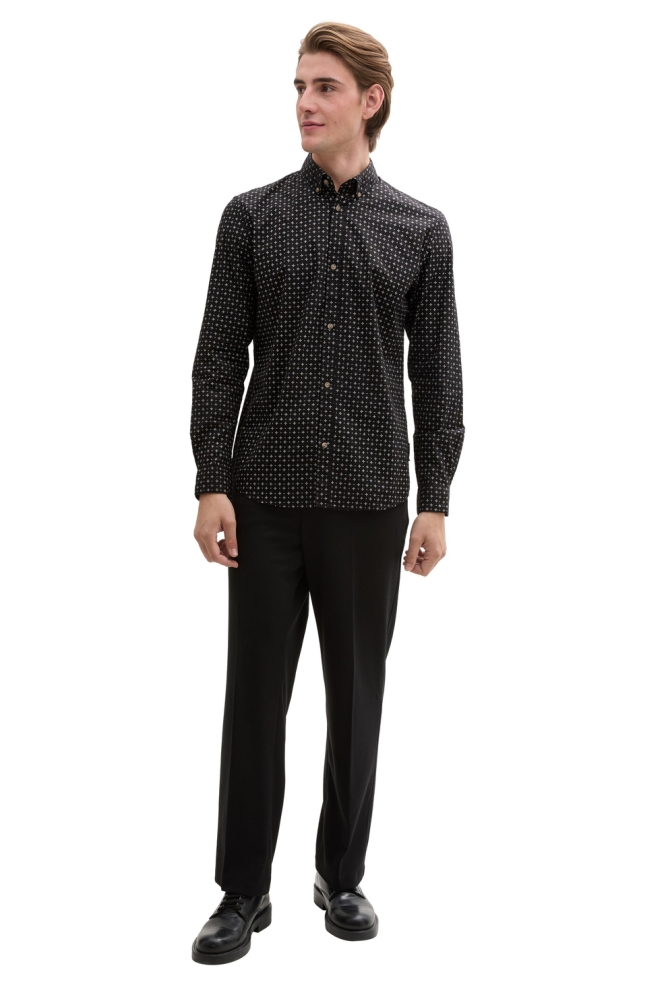 Tom Tailor zwarte heren overhemd | Model