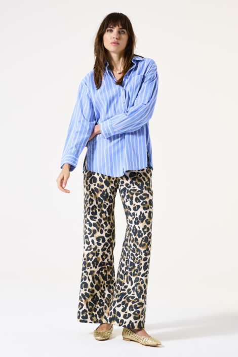 Garcia blauwe dames blouse | Model