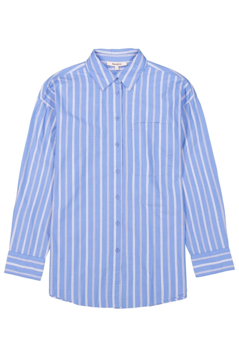 Garcia blauwe dames blouse | Vooraanzicht