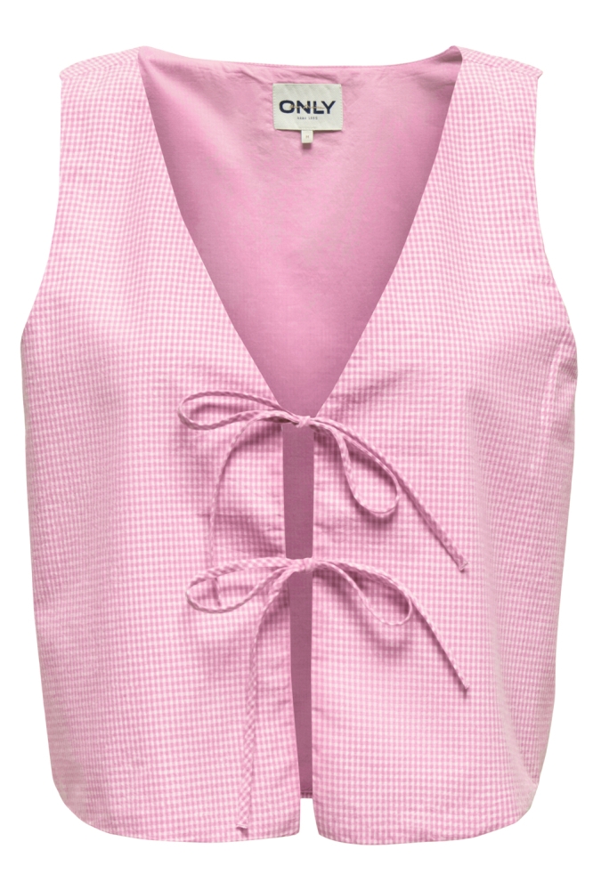 Only roze dames gilet | Vooraanzicht