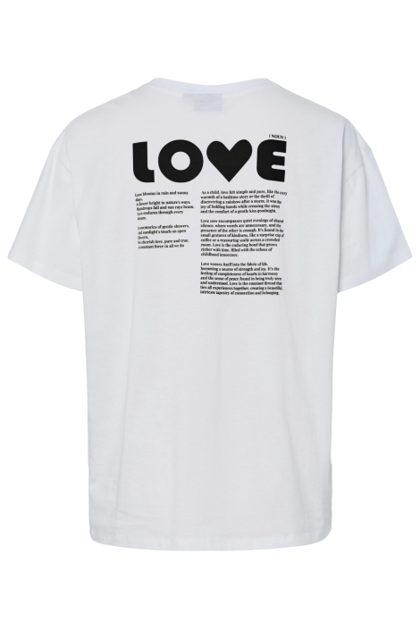 Pieces witte dames t-shirt | Achteraanzicht
