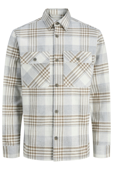 Jack & Jones Overhemd JPRRAYLE MELANGE CHECK L/S OVERSHIR 12286804 ERMINE
