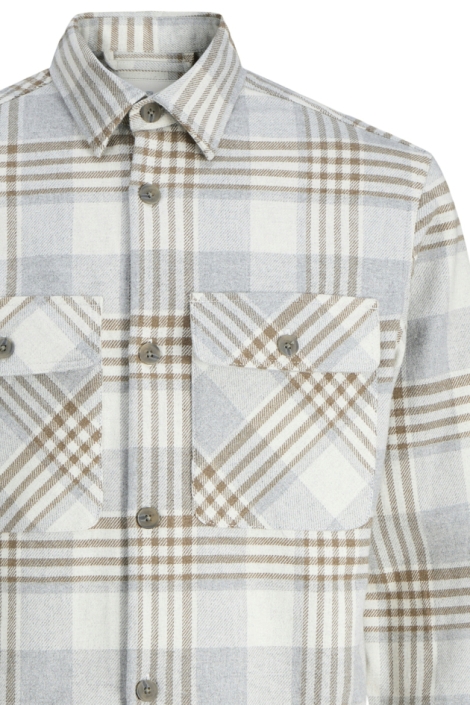 Jack & Jones beige heren overhemd | Close up