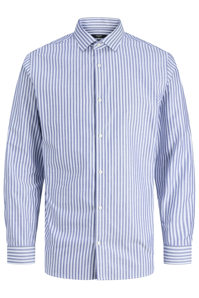 Jack & Jones blauwe heren overhemd | Vooraanzicht