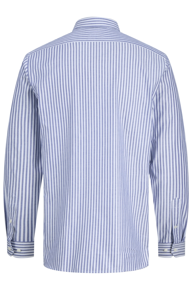 Jack & Jones blauwe heren overhemd | Achteraanzicht