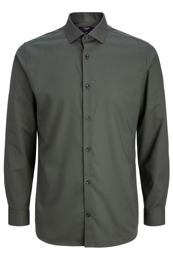 Jack & Jones groene heren overhemd | Vooraanzicht