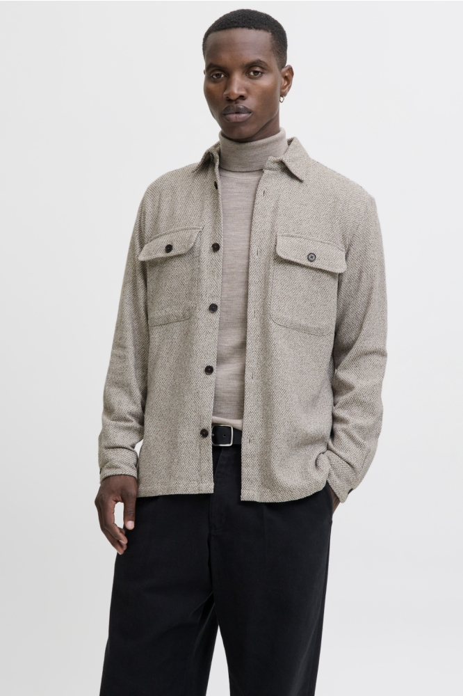 Jack & Jones grijze heren overhemd | Model