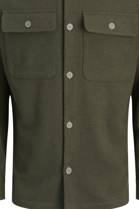 Jack & Jones groene heren overhemd | Close up
