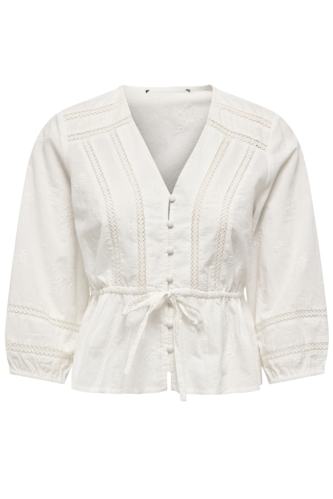 Only witte dames blouse | Vooraanzicht