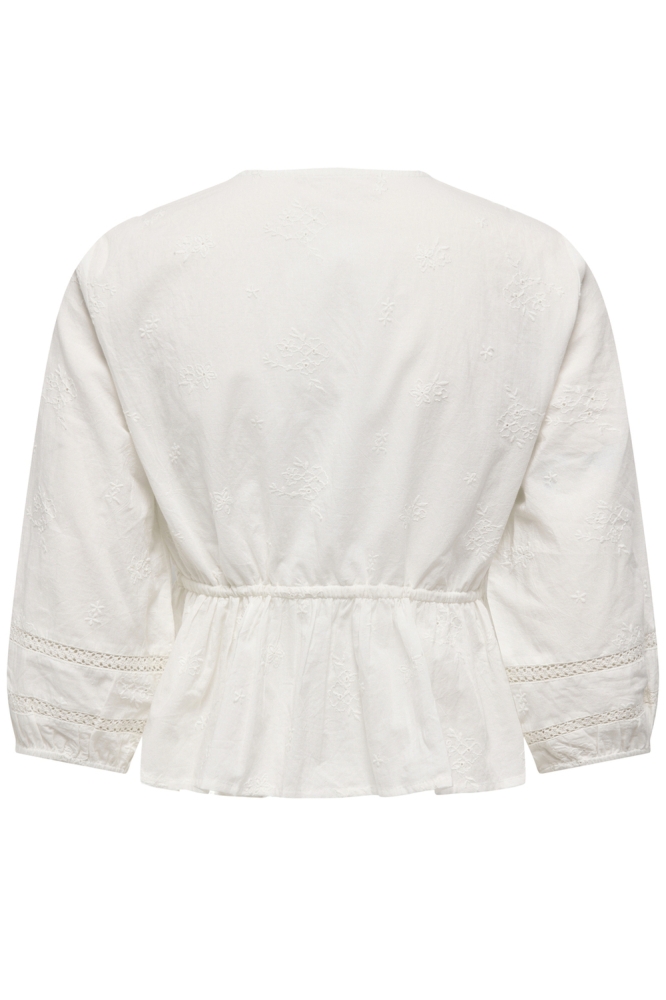 Only witte dames blouse | Achteraanzicht