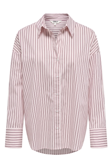 Only Blouse ONLOREGON NANO LS SHIRT WVN 15360468 FUCHSIA PINK/BORDEAUX