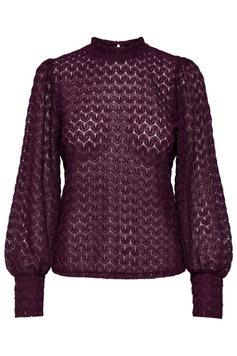 Jacqueline de Yong paarse dames t-shirt | Vooraanzicht