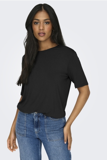 Jacqueline de Yong T-shirt JDYMILA S/S O-NECK TOP JRS 15330819 BLACK