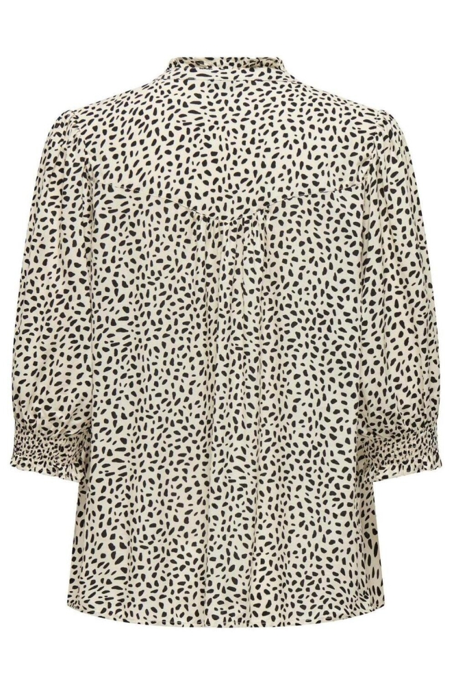 Only ecru dames blouse | Achteraanzicht