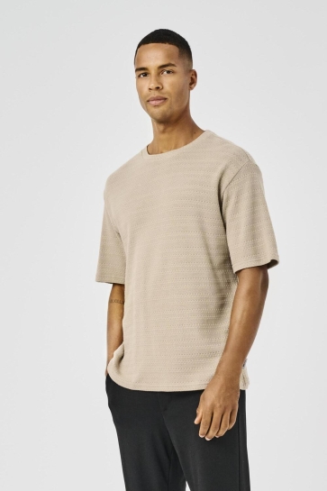 Only & Sons T-shirt ONSGIVO REG 12 SS CREW KNIT NOOS 22031761 STRING