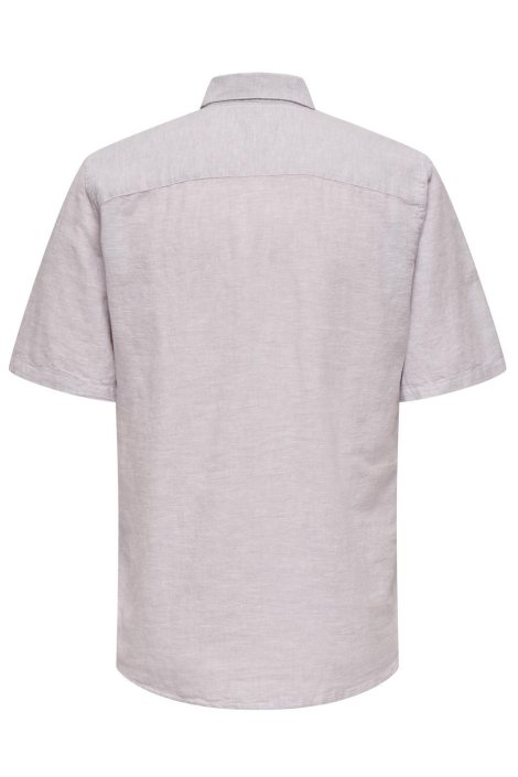 Only & Sons paarse heren overhemd | Achteraanzicht